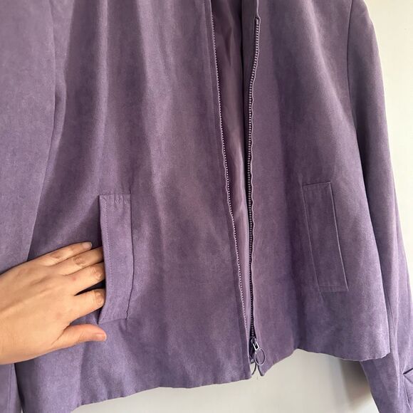 DressBarn Women Purple Jacket - Picture 5 of 9